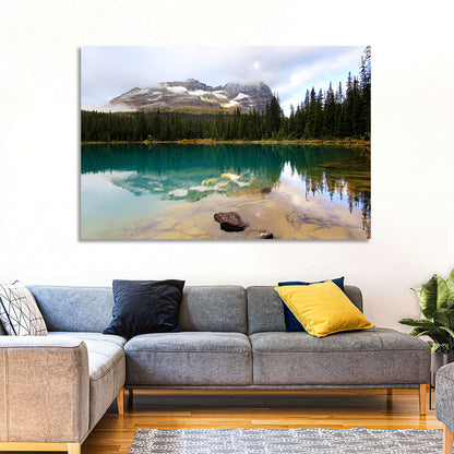 Lake O Hara Mountain Reflection Wall Art