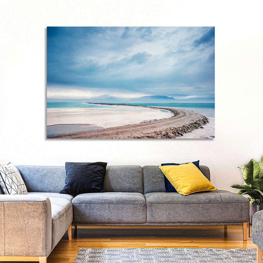 Dead Sea Salt Flats Coastline Wall Art