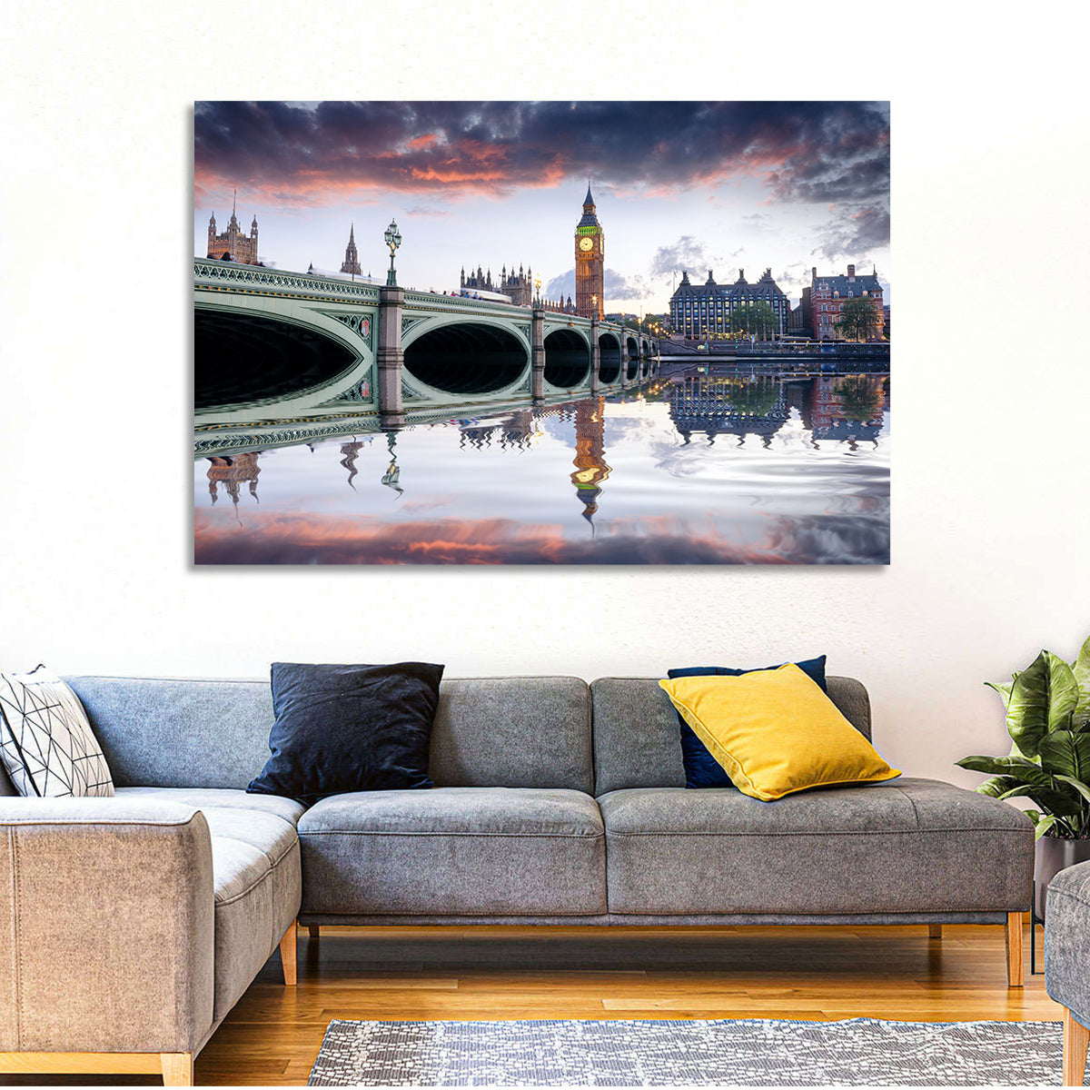 Westminster Bridge at Dusk Wall Art