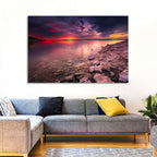 Benbrook Lake Sunset Reflection Wall Art