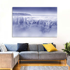 Iguazu Falls Blue Monochrome Wall Art