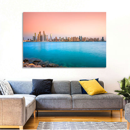 Dubai Marina Skyline Wall Art
