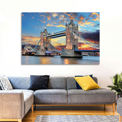 Tower Bridge at Sunset Wall Art