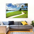 Tropical Coastal Pathway Wall Art