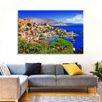 Symi Harbor, Greece Wall Art