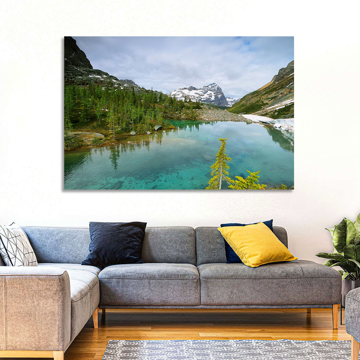 Lefroy Lake Wall Art in a room, landscape