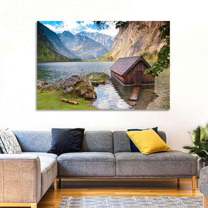 Obersee Boathouse at Königssee Wall Art