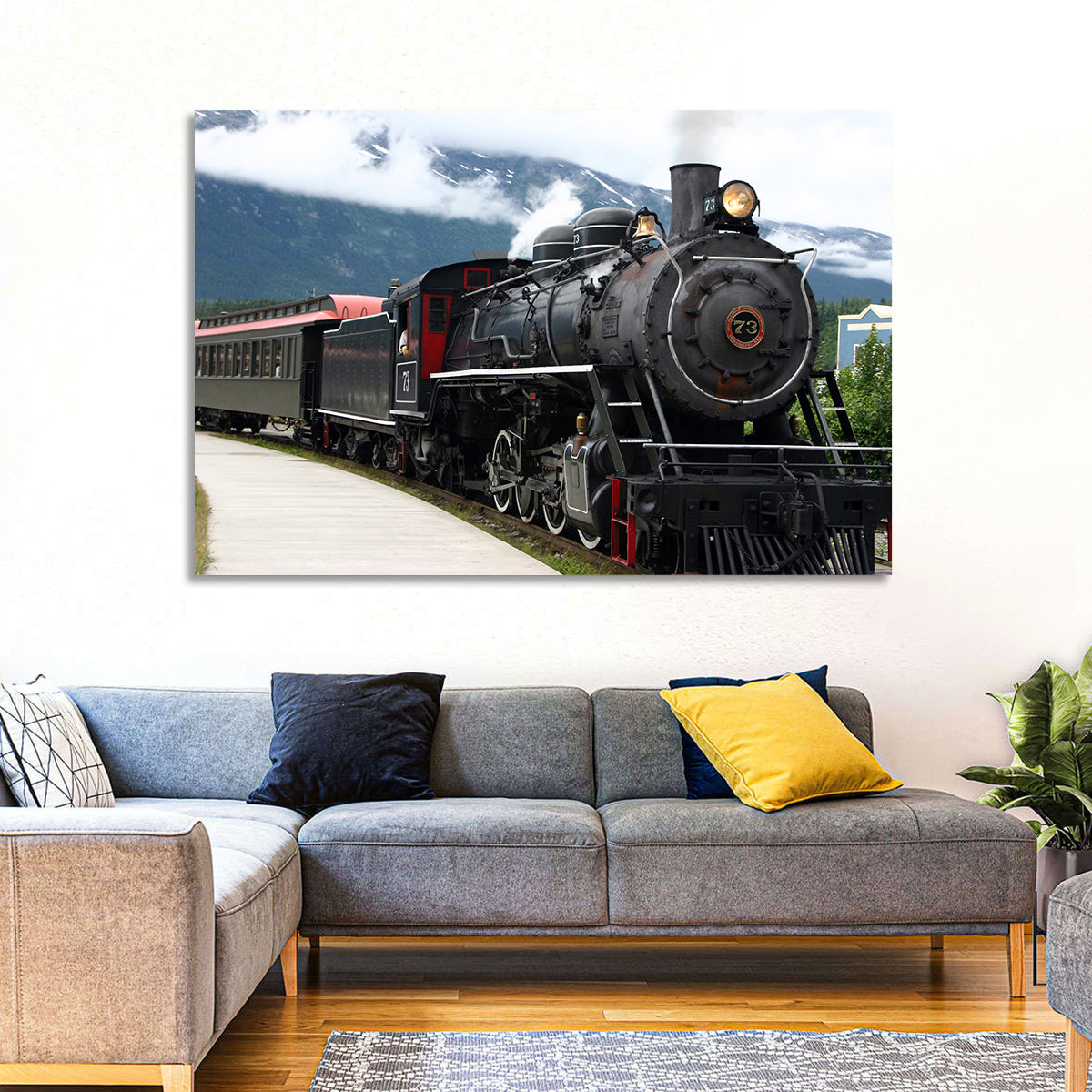 Skagway Steam Locomotive No. 73 Wall Art