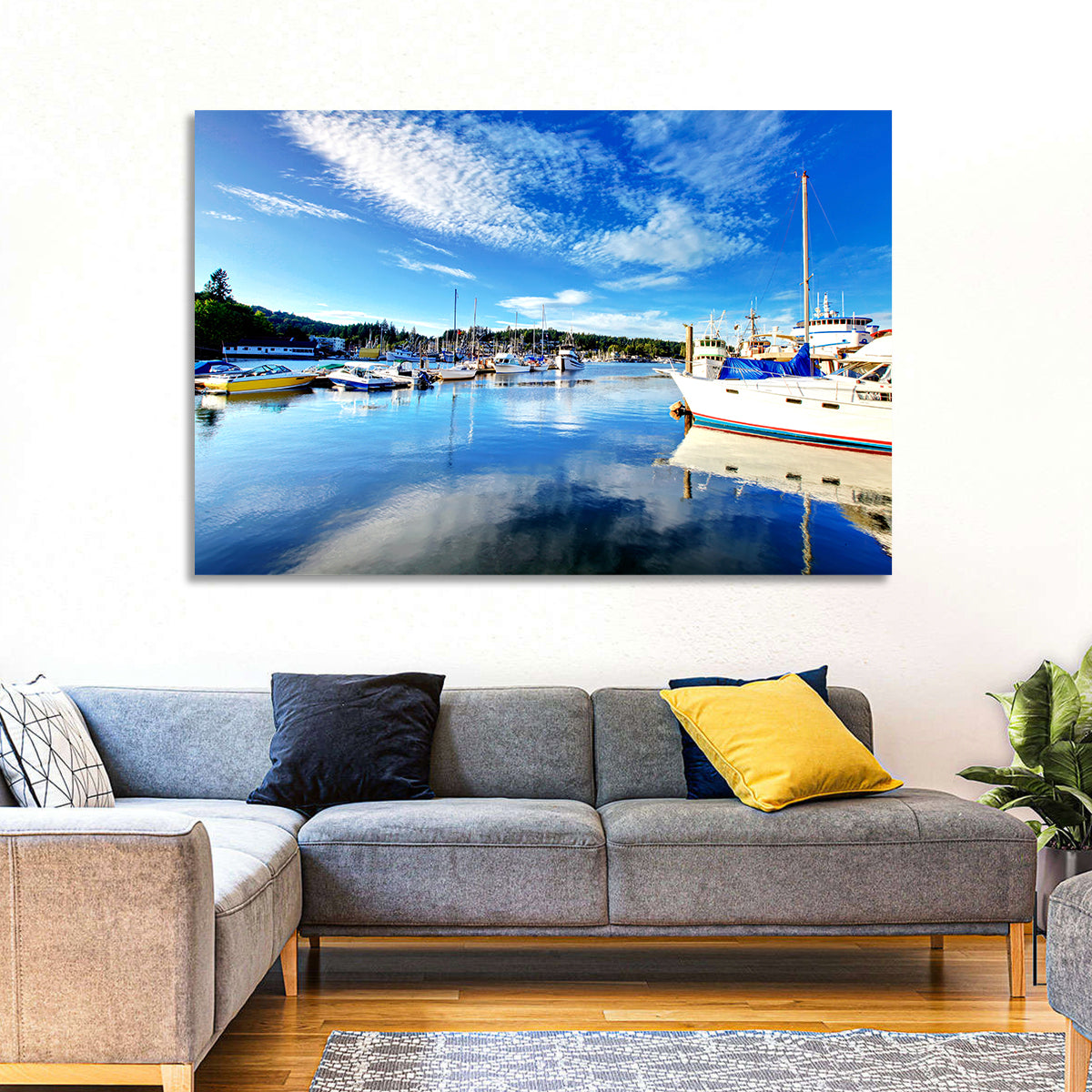 Tacoma Marina Reflections Wall Art