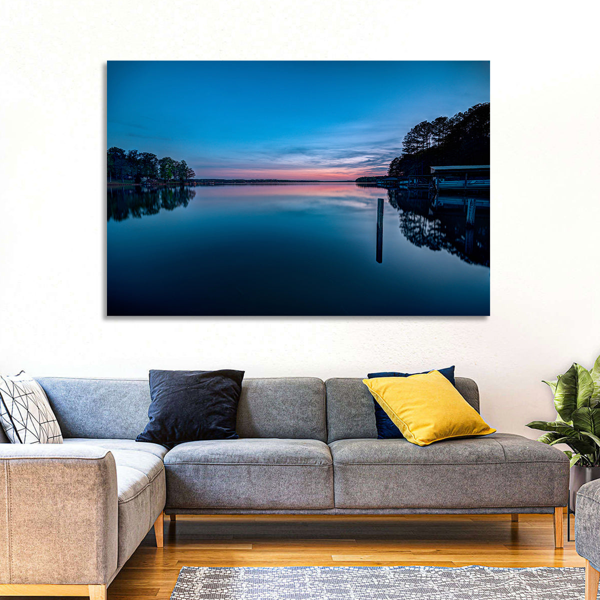 Lake Gaston Twilight Reflection Wall Art