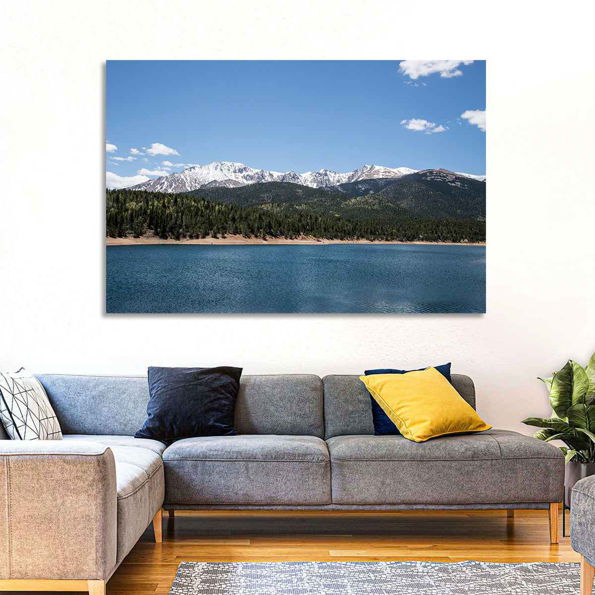 Pikes Peak From Crystal Lake Wall Art