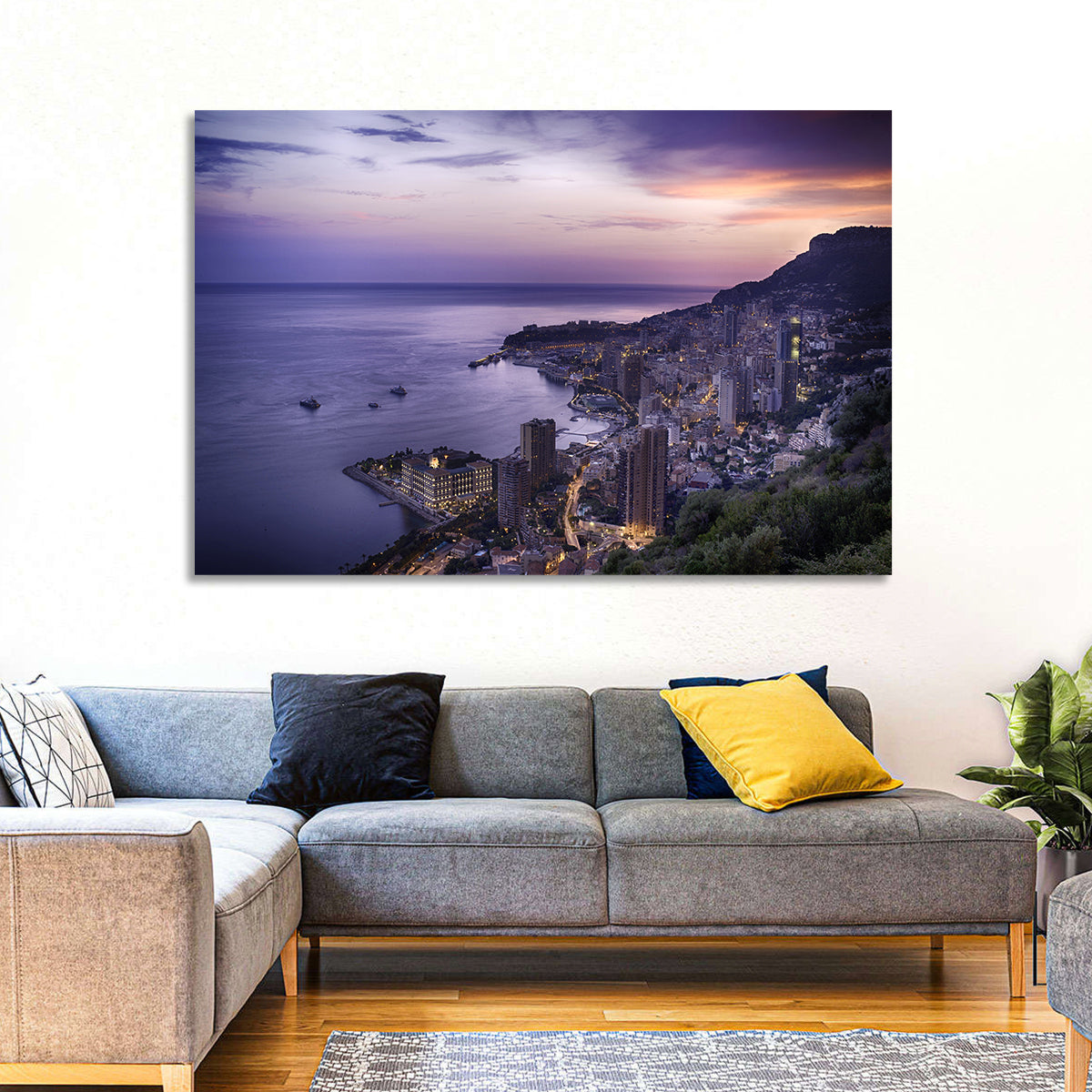 Monte Carlo at Dusk Wall Art