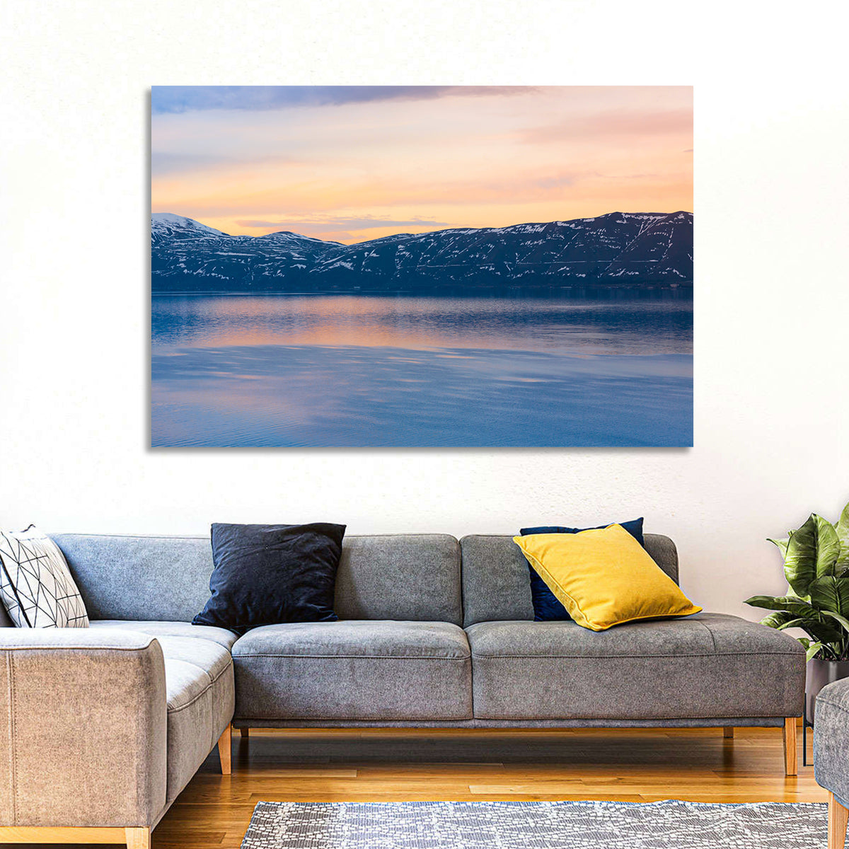Lake Sevan Evening Reflection Wall Art