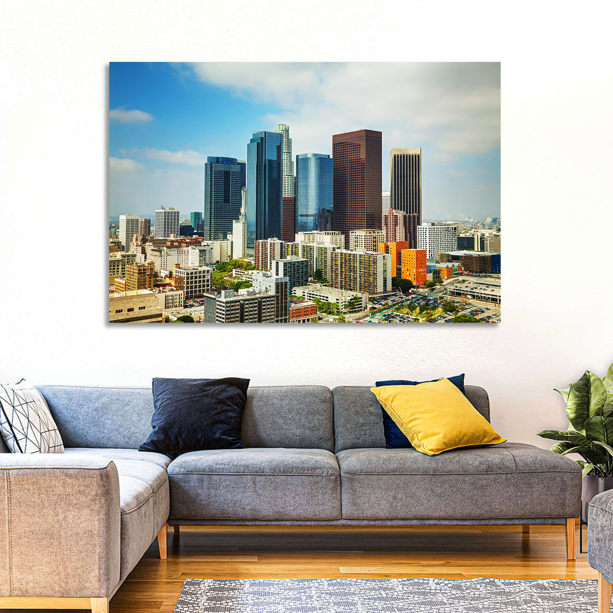 Downtown Los Angeles Skyline Cityscape Wall Art