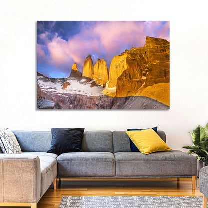 Torres Del Paine Alpenglow Wall Art