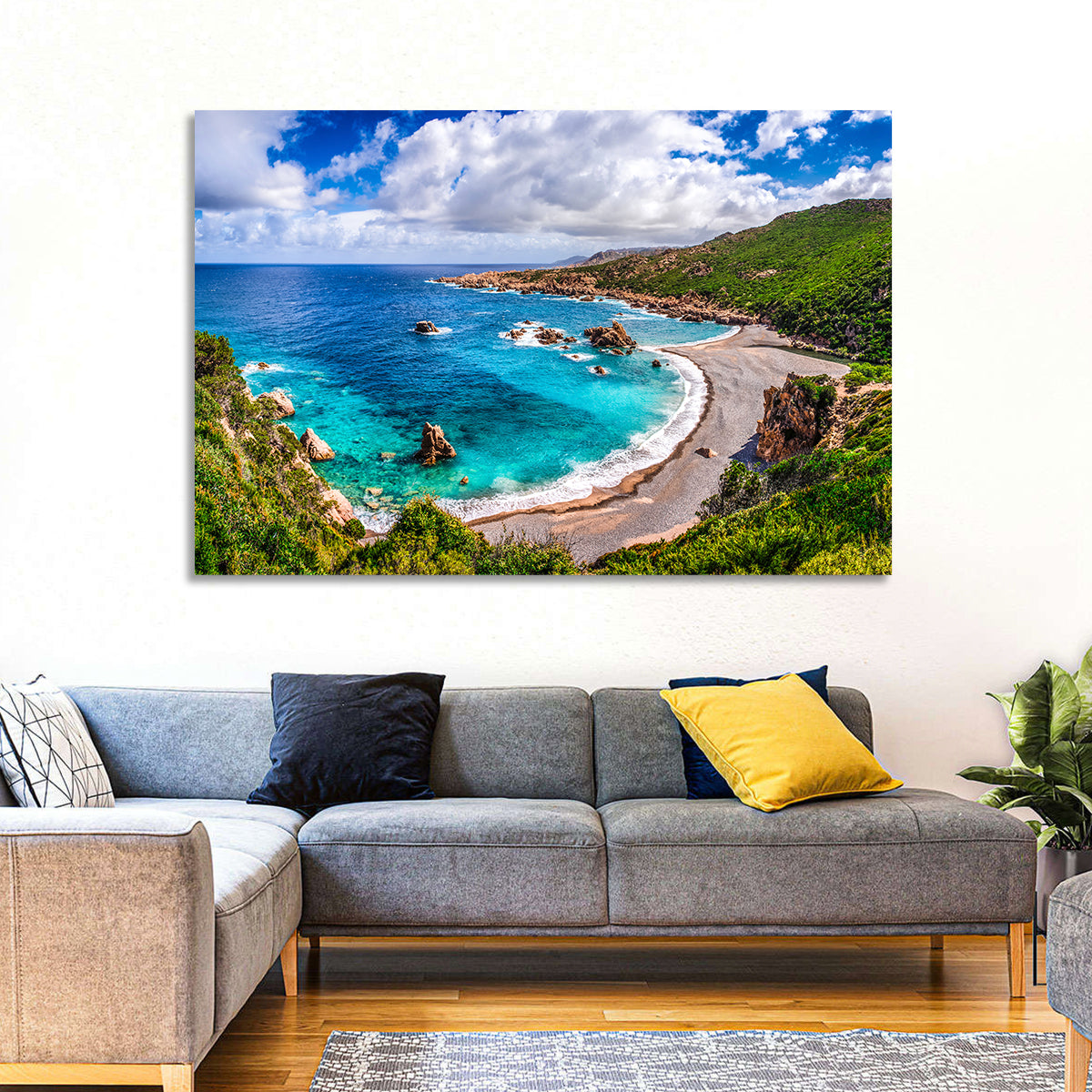 Costa Paradiso Coastline Wall Art