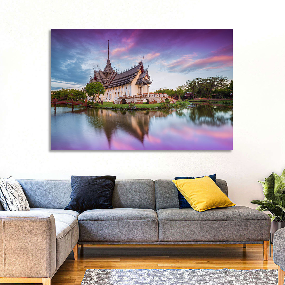 Sanphet Prasat Palace at Dusk Wall Art