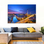 Berlin Skyline at Twilight Wall Art