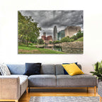 Omaha Skyline at Gene Leahy Mall Wall Art