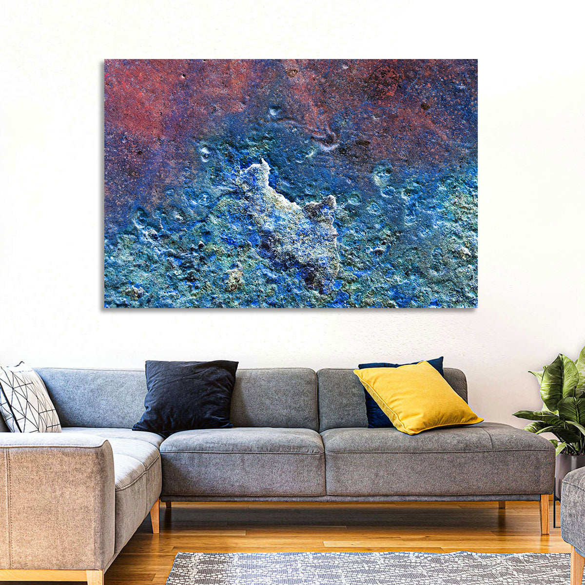 Weathered Metal Abstract Wall Art