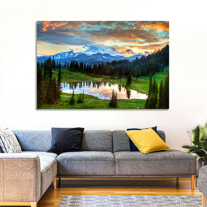 Mount Rainier Reflection at Tipsoo Lake Wall Art