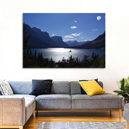 Montana Mountains Lake Wall Art
