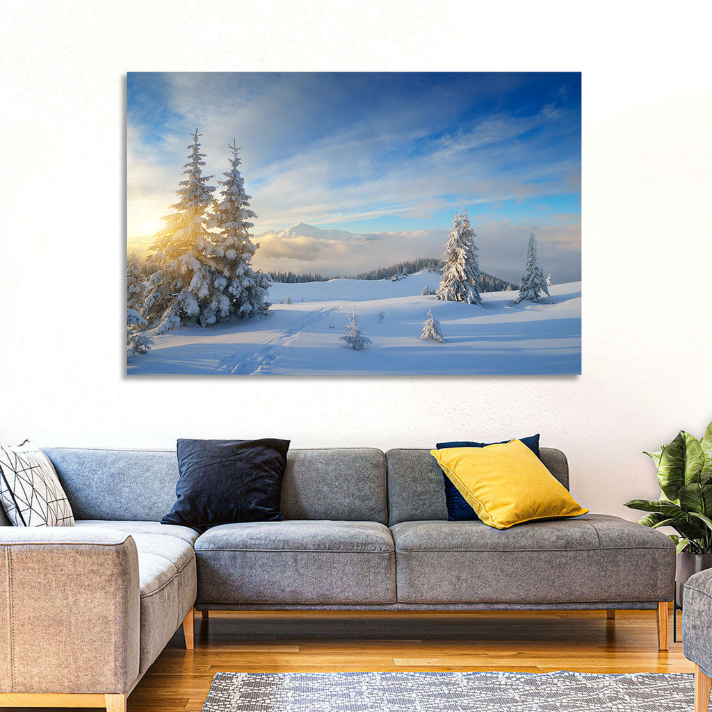 Carpathian Winter Sunrise Wall Art