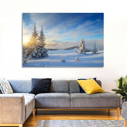 Carpathian Winter Sunrise Wall Art