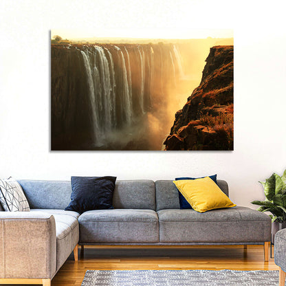 Victoria Falls Golden Hour Wall Art