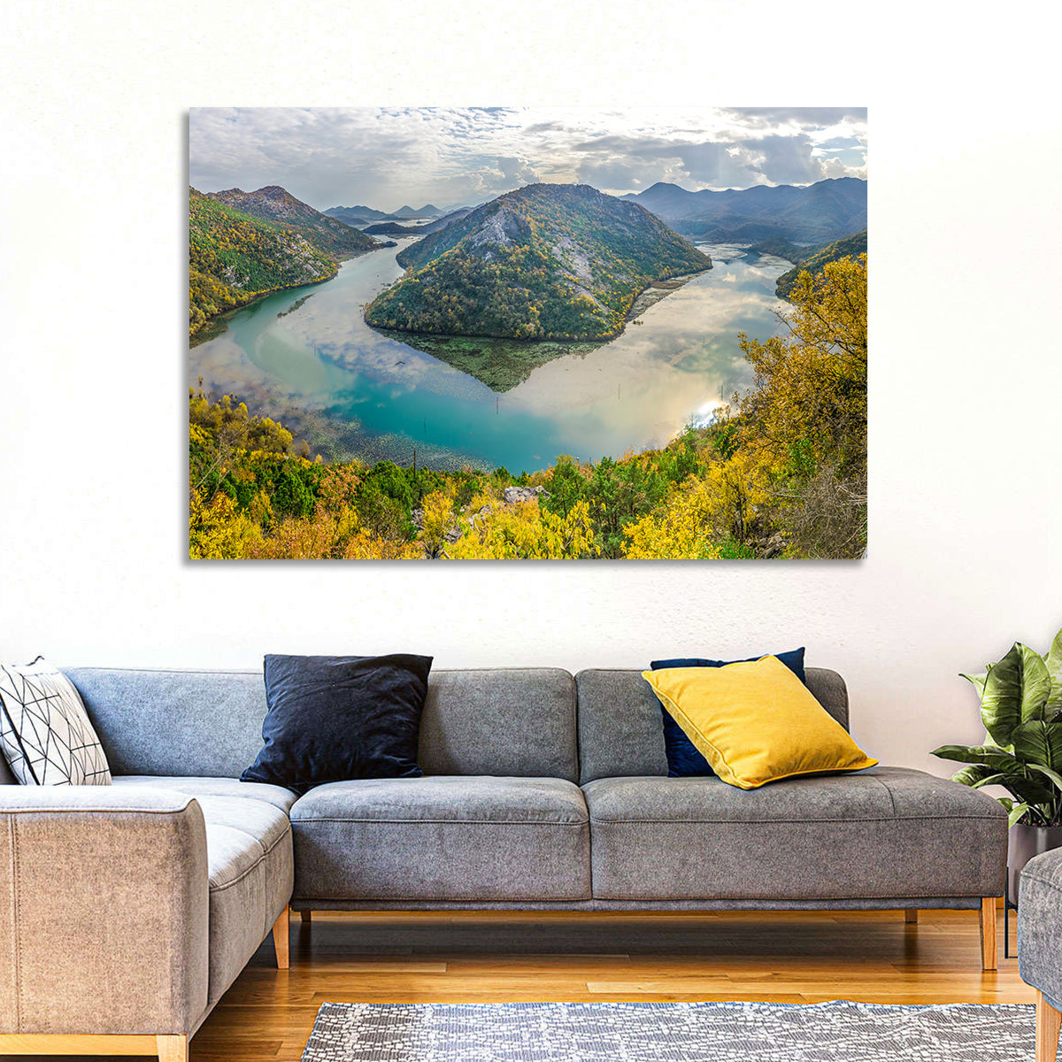 Rijeka Crnojevića Bend, Lake Skadar Wall Art