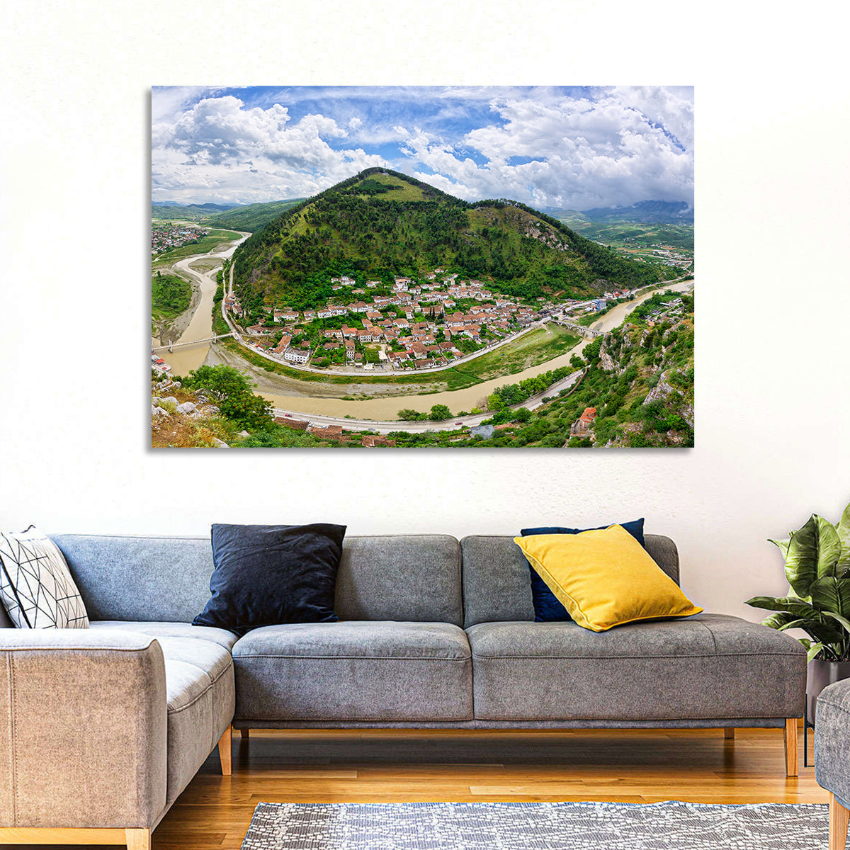 Berat Osum River View Wall Art