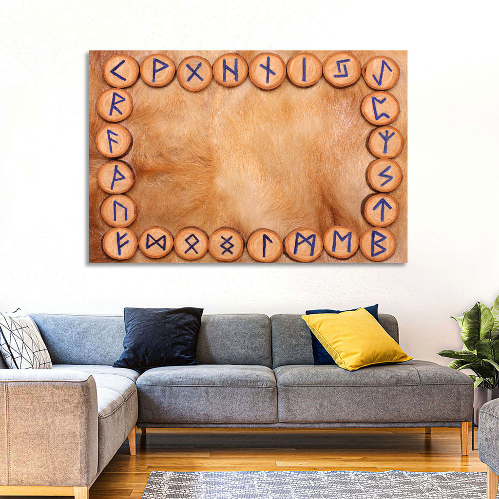 Elder Futhark Rune Frame Wall Art