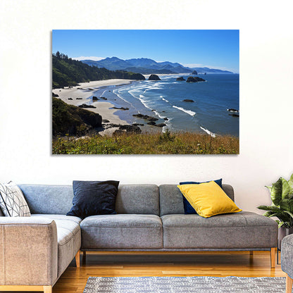 Cannon Beach Morning Shoreline Wall Art