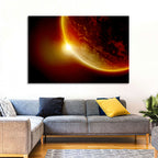 Red Planet Sunrise Limb Flare Wall Art