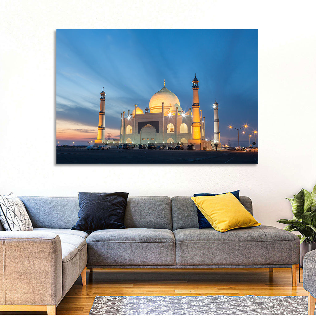 Siddiqa Fatima Zahra Mosque at Dusk Wall Art