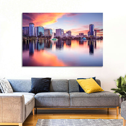 Lake Eola Sunset Orlando Wall Art