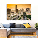 Beijing Cbd Skyline at Sunset Wall Art