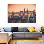 Venetian Gondolas at Dusk Wall Art