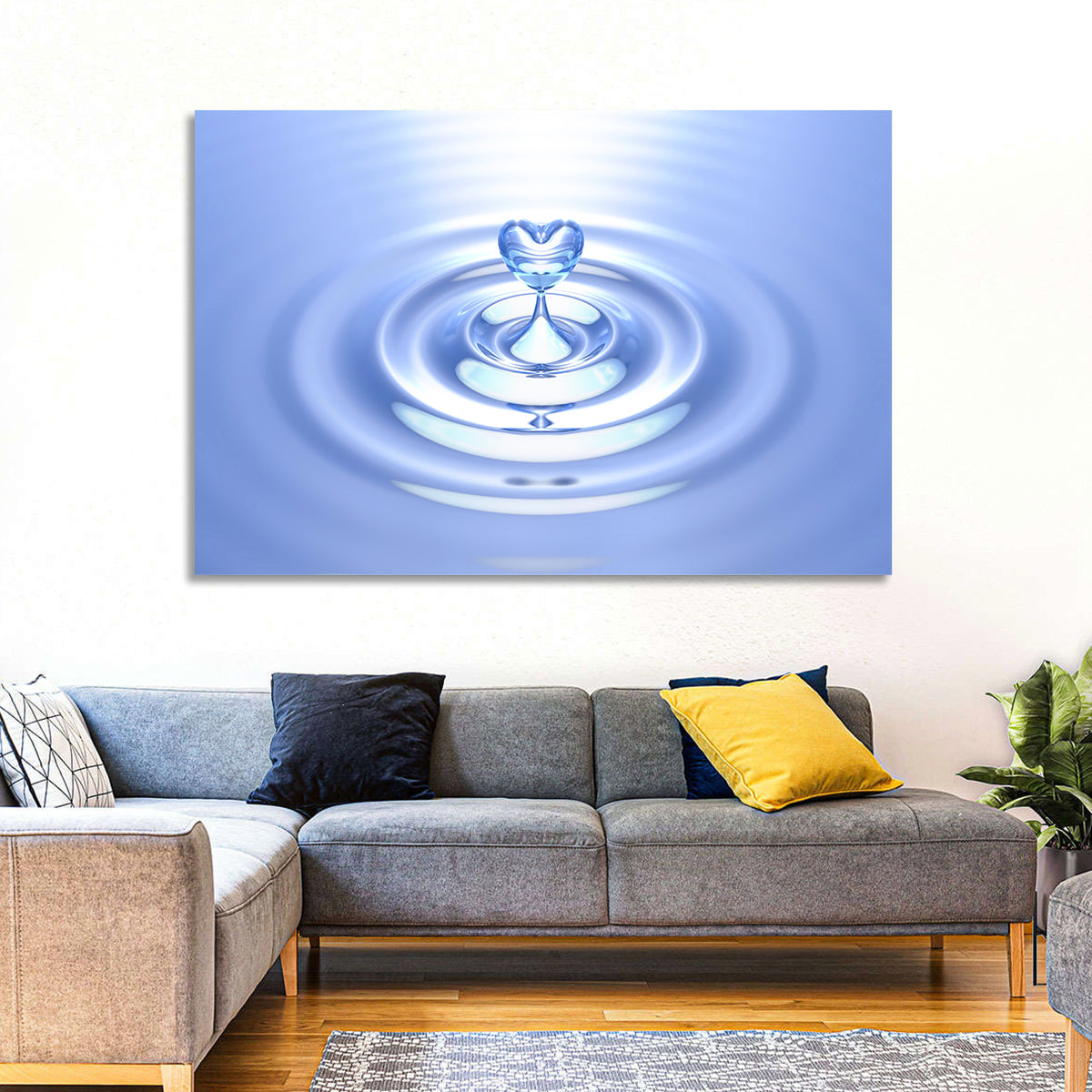 Heart-shaped Water Droplet Wall Art