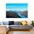 Lake Orta Mountain Reflection Wall Art
