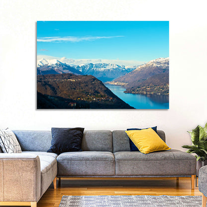 Lake Orta Mountain Reflection Wall Art