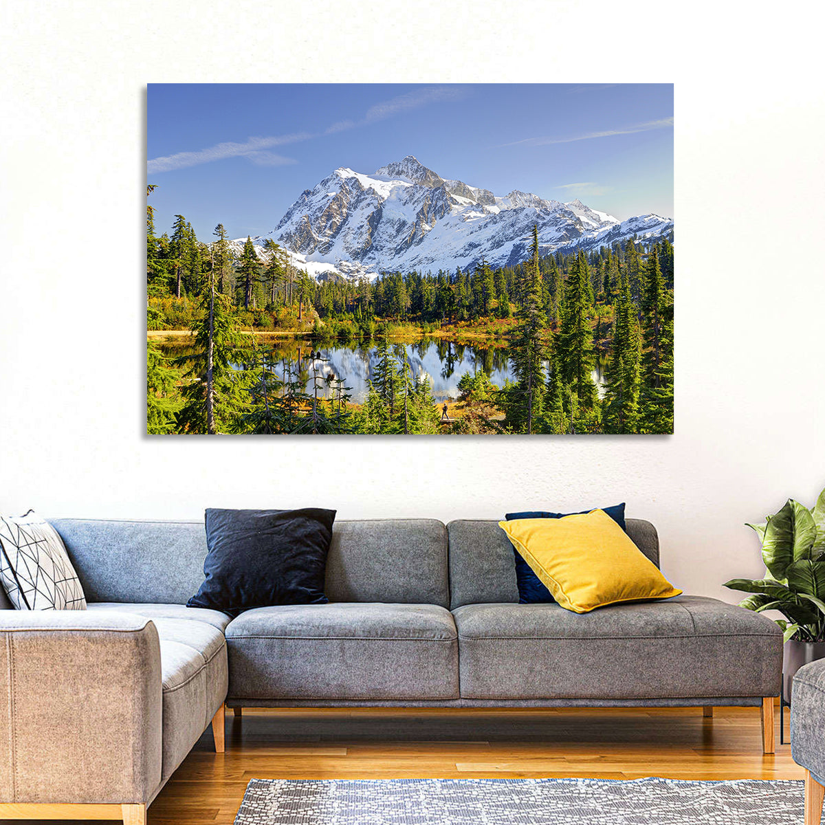 Mount Shuksan Lake Reflection Wall Art