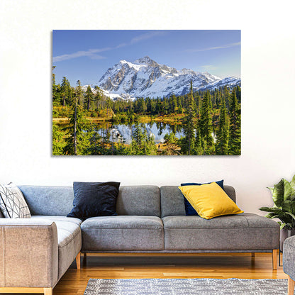 Mount Shuksan Lake Reflection Wall Art