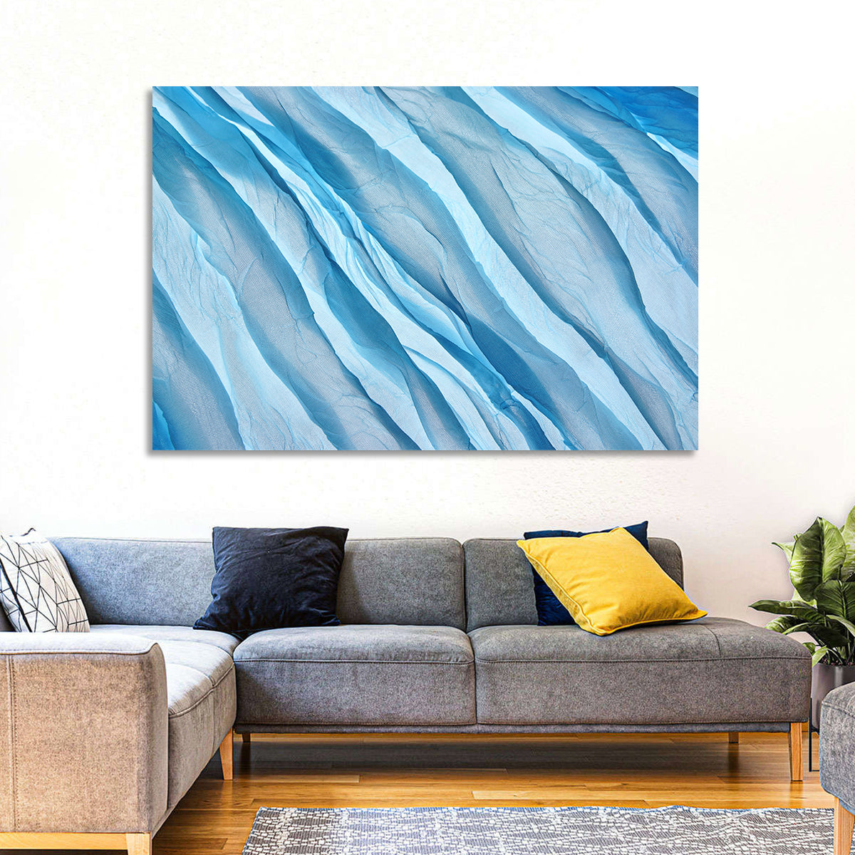 Diagonal Chiffon Layers Wall Art