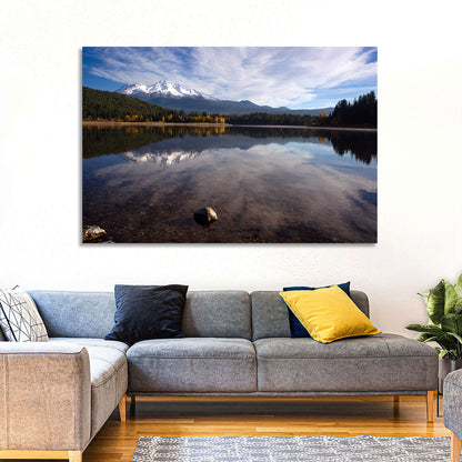 Mount Shasta Reflection at Lake Siskiyou Wall Art
