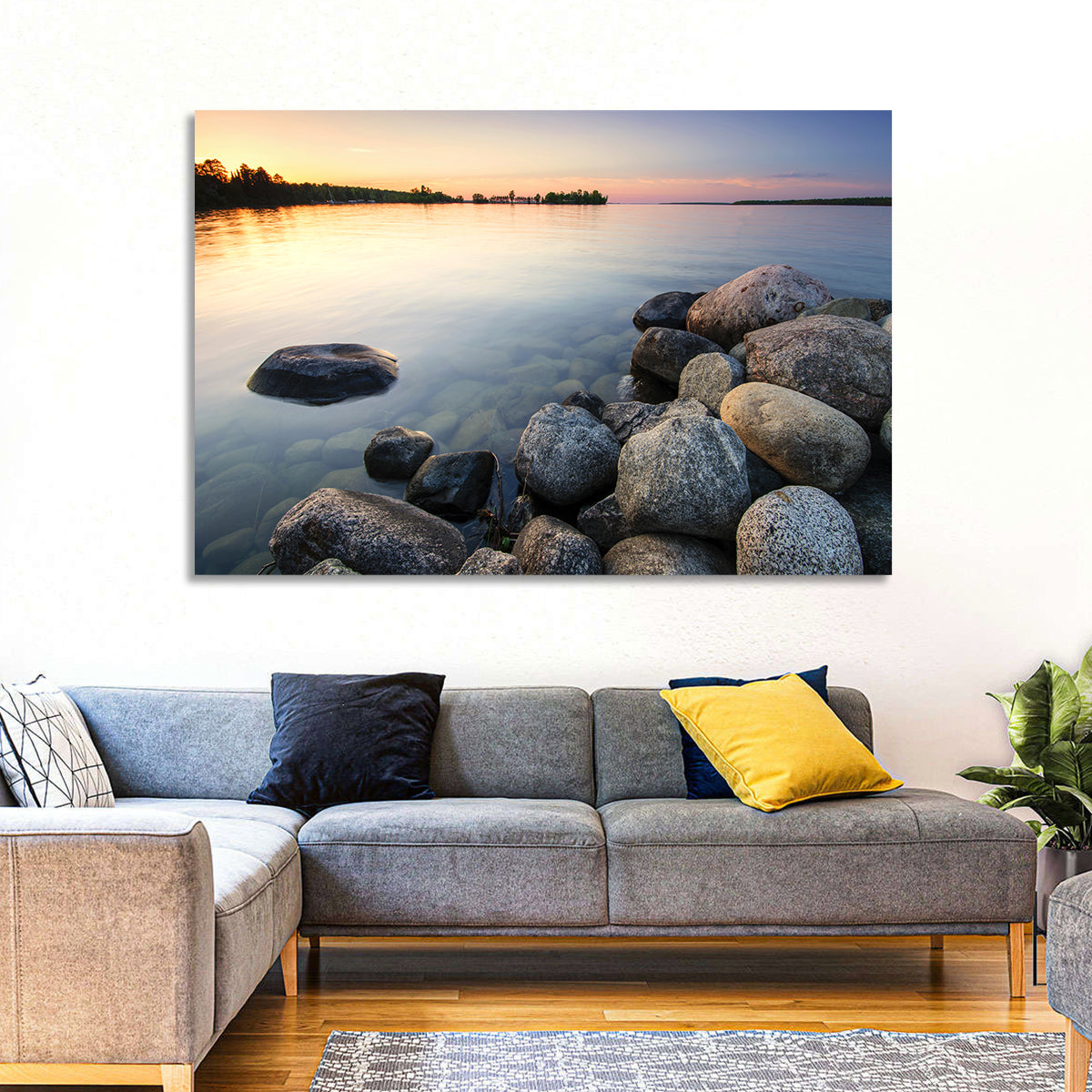 Minnesota Lakeshore Sunset Wall Art