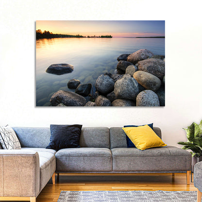 Minnesota Lakeshore Sunset Wall Art