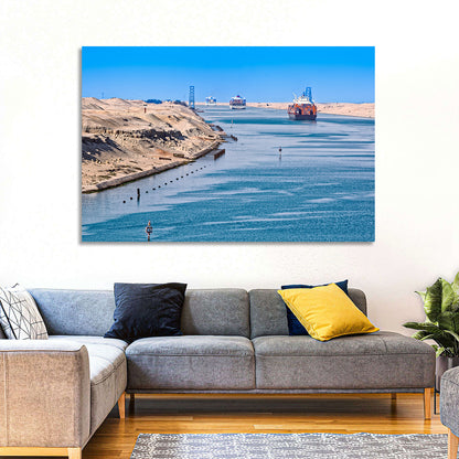 Suez Canal Container Ships Wall Art