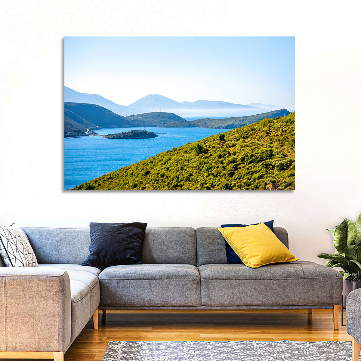 Porto Palermo Bay with Ali Pasha Castle Wall Art
