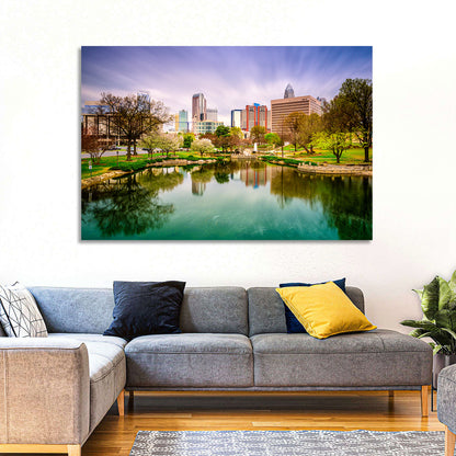 Charlotte Skyline at Marshall Park Wall Art
